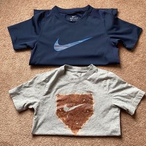 2 Nike boys shirts